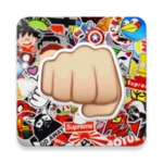 Logo of Mega Stickers android Application 